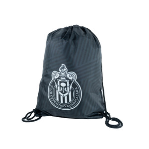 MORRAL NEGRO TEXTURAS ESCUDO MONOCROMÁTICO CHIVAS