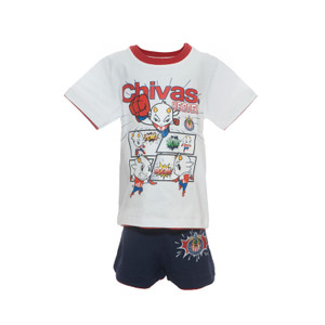 CONJUNTO CON SHORT COMICS CHIVAS PARA BEBÉ CONJUNTO CON SHORT COMICS CHIVAS PARA BEBÉ