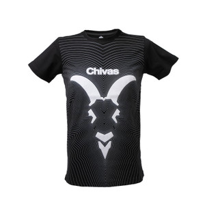 PLAYERA NEGRA CHIVITA RETRO LÍNEAS PLAYERA NEGRA CHIVITA RETRO LÍNEAS