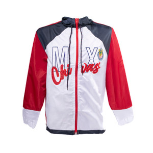 CHAMARRA ROMPEVIENTOS MX CHIVAS CON APLICACIÓN ESCUDO CHIVAS CHAMARRA ROMPEVIENTOS MX CHIVAS CON APLICACIÓN ESCUDO CHIVAS
