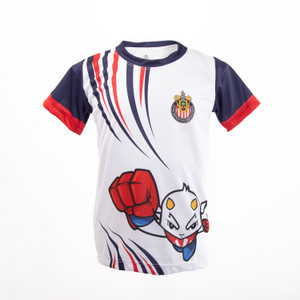 PLAYERA BLANCA CHIVITO SÚPER PARA NIÑO