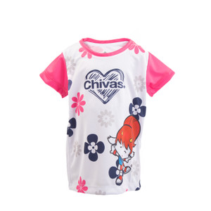 PLAYERA BLANCA MANGAS ROSA FLORES PARA BEBÉ PLAYERA BLANCA MANGAS ROSA FLORES PARA BEBÉ