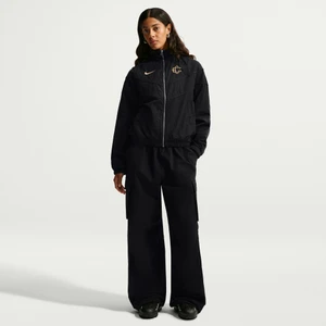 CHAMARRA CASUAL NEGRA ESCUDO RETRO AP26 MUJER