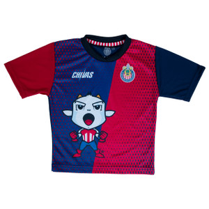 PLAYERA BICOLOR MASCOTA CHIVITO NIÑO PLAYERA BICOLOR MASCOTA CHIVITO NIÑO