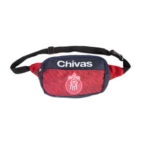 CANGURERA CHIVAS ESCUDO MONOCROMÁTICO BLANCO