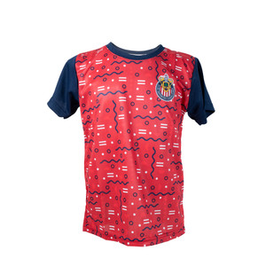 PLAYERA NIÑO ROJA FIGURAS MANGAS AZULES PLAYERA NIÑO ROJA FIGURAS MANGAS AZULES