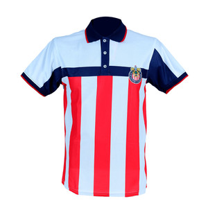 POLO BLANCA RAYAS ESCUDO CHIVAS POLO BLANCA RAYAS ESCUDO CHIVAS