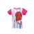 PLAYERA BEBE CHIVA NIÑA RAYAS PASTEL