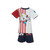 CONJUNTO CON SHORT RAYAS CHIVITO PARA BEBÉ CONJUNTO CON SHORT RAYAS CHIVITO PARA BEBÉ