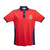 POLO BICOLOR RAYAS EN HOMBROS Y ESCUDO CHIVAS