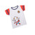 PLAYERA BLANCA MANGAS ROJAS CHIVITO PARA BEBÉ PLAYERA BLANCA MANGAS ROJAS CHIVITO PARA BEBÉ