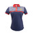 POLO DAMA AZUL RAYAS HORIZONTALES ESCUDO CHIVAS