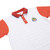 POLO BLANCA MANGAS ROJAS CHIVAS MARCA AGUA Y ESCUDO