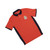 POLO LISA ROJA CON LATERALES EN AZUL ESCUDO CHIVAS