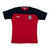 PLAYERA BICOLOR ROJA CON AZUL ESCUDO CHIVAS