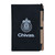 LIBRETA NEGRA CON HOJAS ADHERIBLES Y BOLÍGRAFO ESCUDO CHIVAS