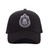 GORRA LISA NEGRA ESCUDO MONOCROMÁTICO