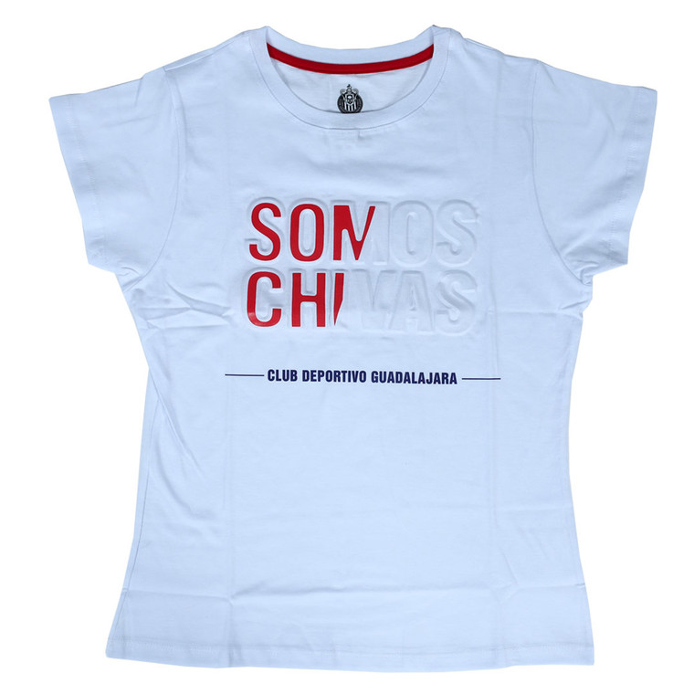 PLAYERA SOMOS CHIVAS BLANCA MUJER