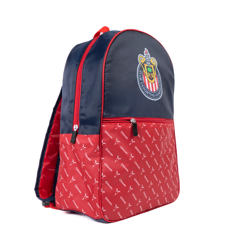 MOCHILA TEXTURA CHIVITAS Y ESCUDO CHIVAS