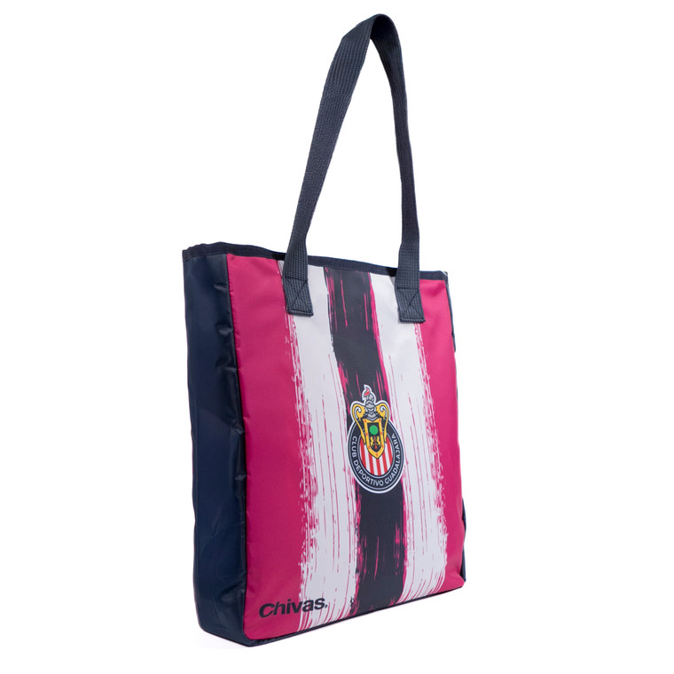 BOLSA MULTIUSOS AZUL Y FIUSHA ESCUDO CHIVAS