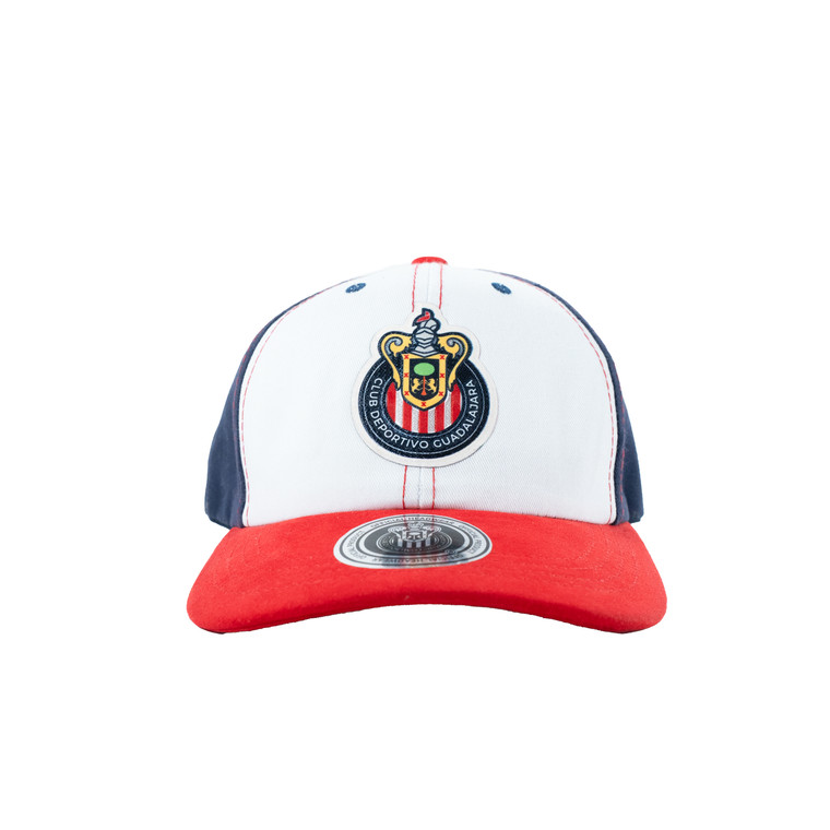 GORRA TRICOLOR ESCUDO CHIVAS