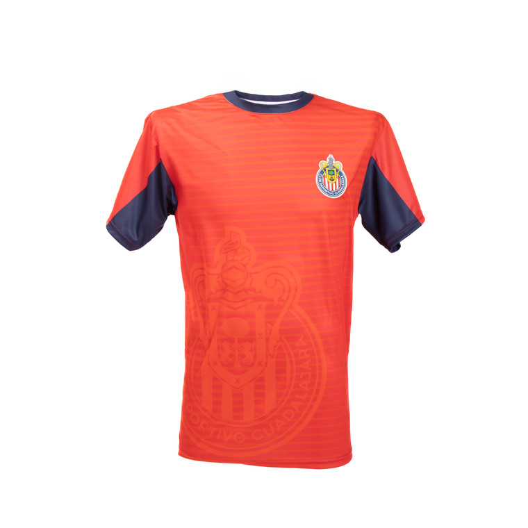 PLAYERA ROJA ESCUDO EN MARCA DE AGUA Y APLICACIÓN