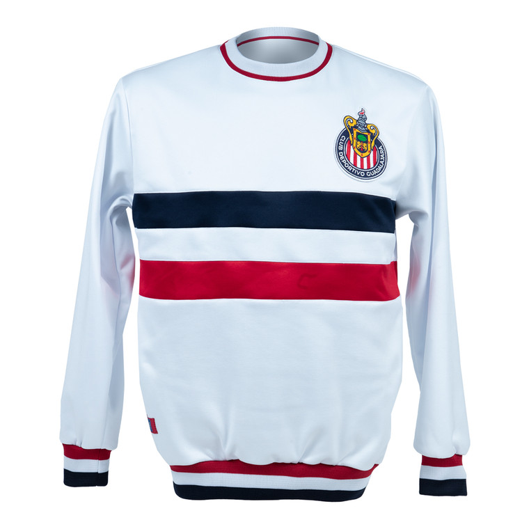 SUDADERA BLANCA RETRO CHIVAS