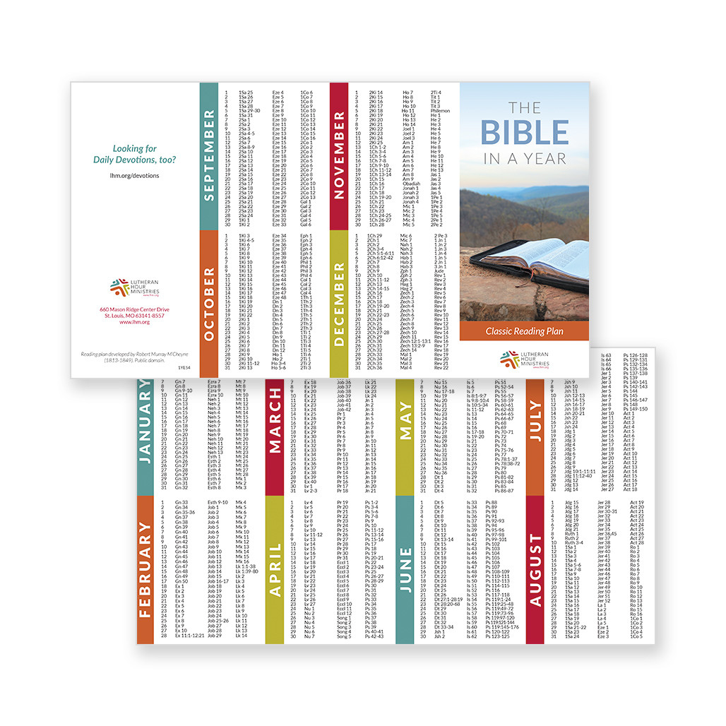 One Year Bible Reading Plan