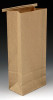 Poly-Lined Gusseted Paper Bag with Tabs - Kraft (50 lb.) (Qty) 1000 Items