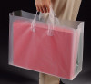 High Density Poly Tote Bag with Handles + Bottom Gusset - Frosted (3 mil)