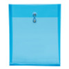 9-3/4" x 1-1/4" x 11-1/4" Polypropylene Envelopes with String Closure & Short Side Opening - Blue (8 Gauge) (Qty) 24 Items