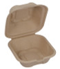 Compostable Fiber Clamshell Food Containers (Qty) 50 Items