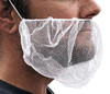 18" Nylon Mesh Beard Covers - White (Qty) 100 Items