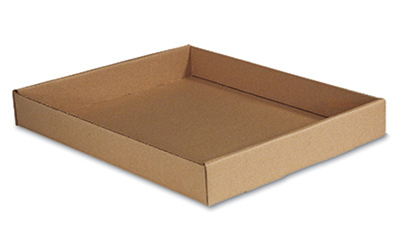 15" x 12" x 2" Die-Cut Corrugated Tray (200-lb. Test / 32-lb. ECT) (Qty) 50 Items - SOLD IN BUNDLES