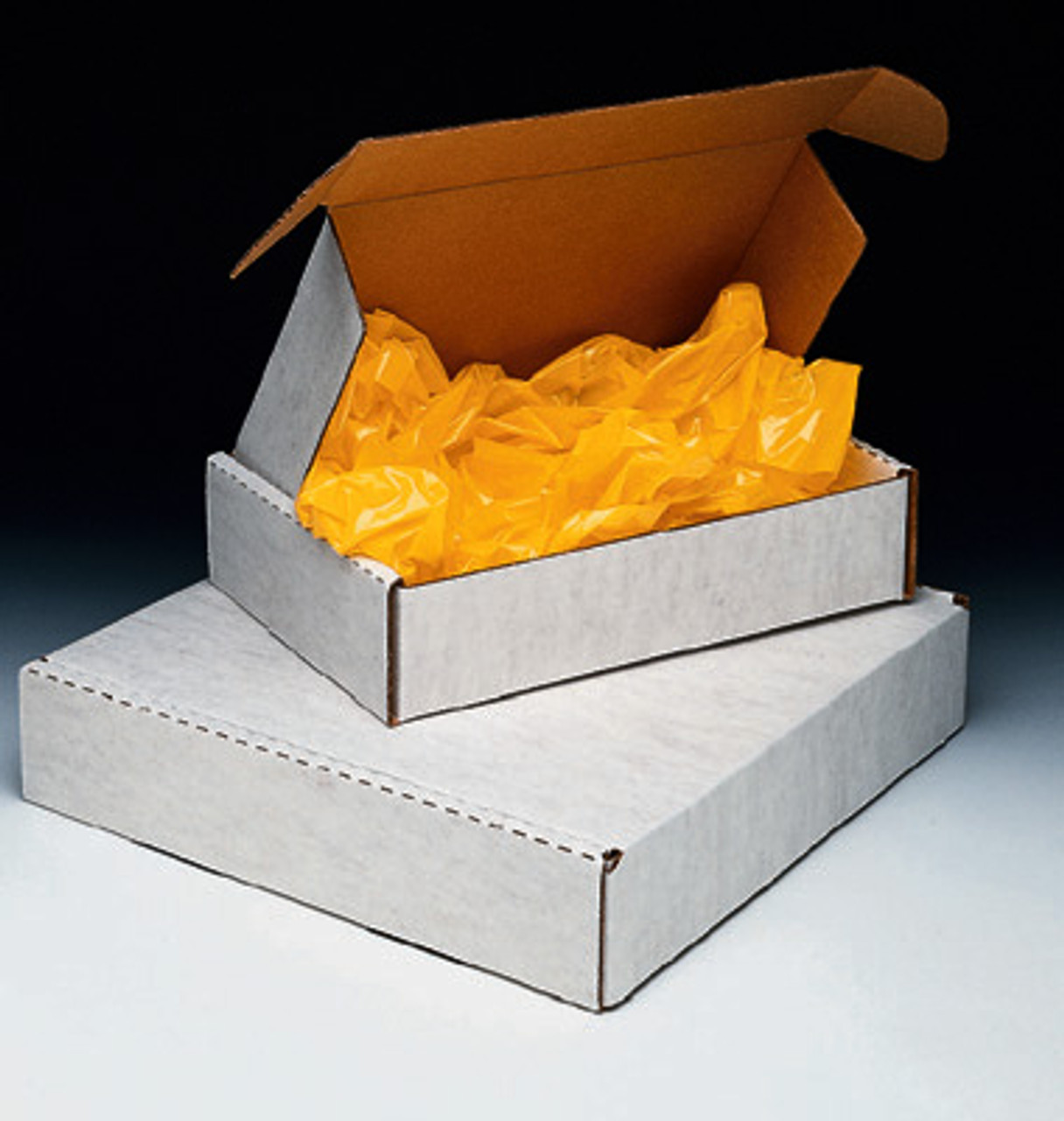 Die-Cut Corrugated Box - White (200-lb. Test / 32-lb. ECT) (Qty) 25 Items  - SOLD IN BUNDLES