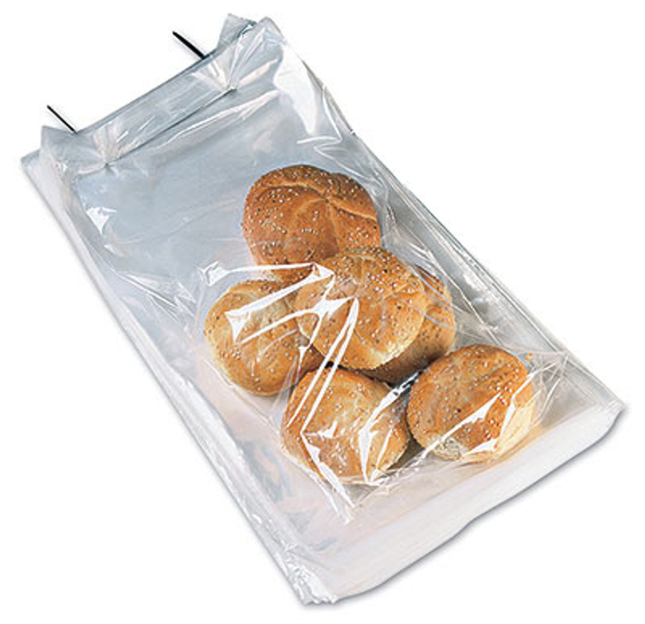 12" x 19" Wicketed Poly Bag + 4" Bottom Gusset (1.25 mil) (250 Bags per Wicket; 4 Wickets per Carton) (Qty) 1000 Items