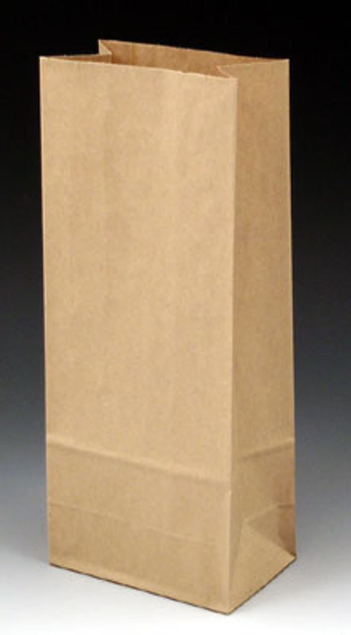 4-3/4" x 3-1/4" x 11-1/2" Poly-Lined Gusseted Paper Bag without Tabs - Kraft (50 lb.) (Qty) 1000 Items