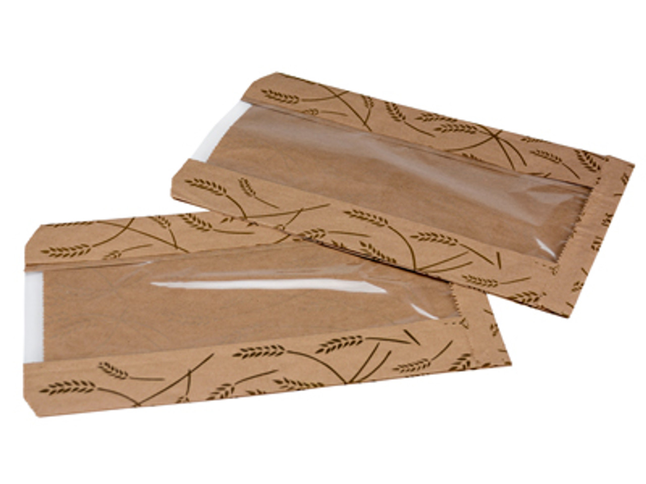 Kraft Paper Bread Bag with Window - (30 lb.) (Qty) 1000 Items