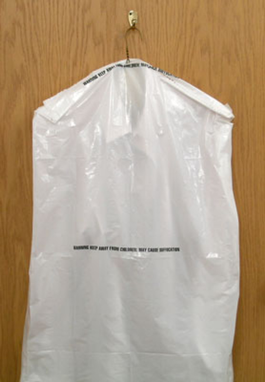 21" x 4" x 54" Garment Bag - White (.55 mil) (Qty) 467 Items