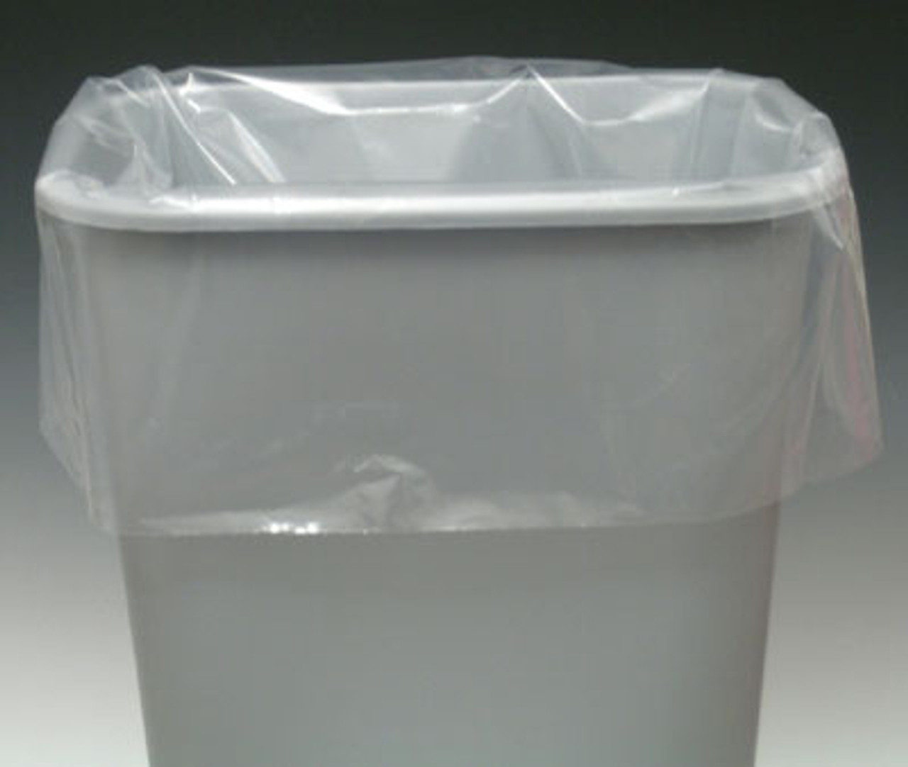 Low Density Gusseted Poly Liner - Perforated on a Roll of Liners - Clear (1.5 mil)