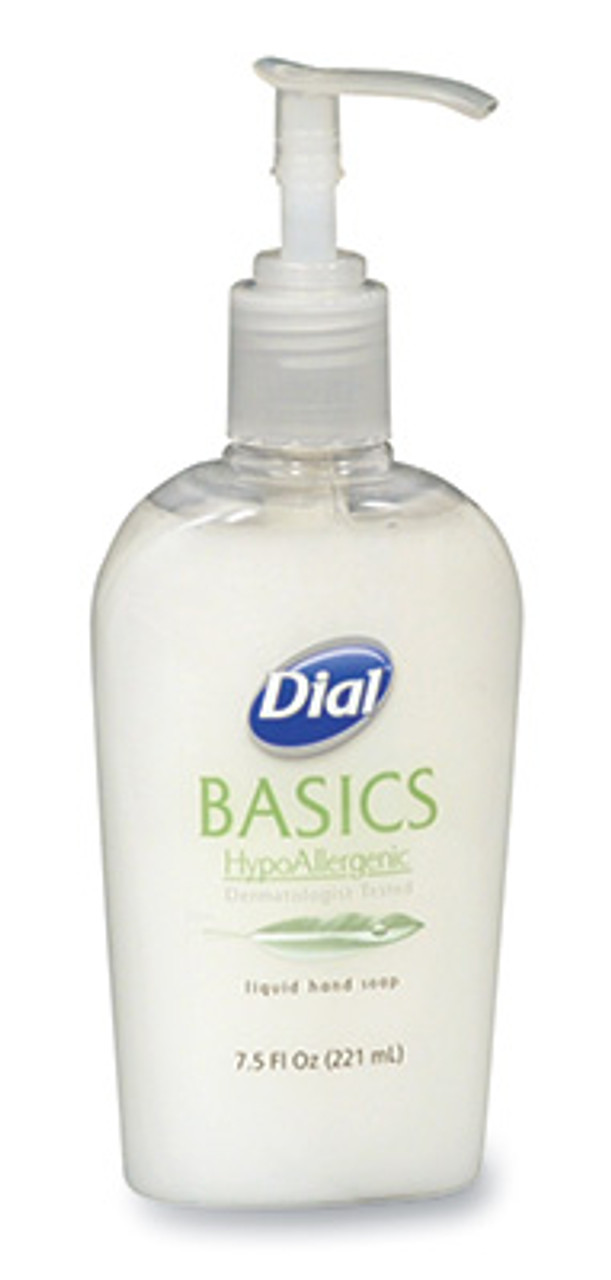 Dial Basics HypoAllergenic Liquid Hand Soap in a Dispenser Pump (7.5 oz.) (Qty) 1 Roll