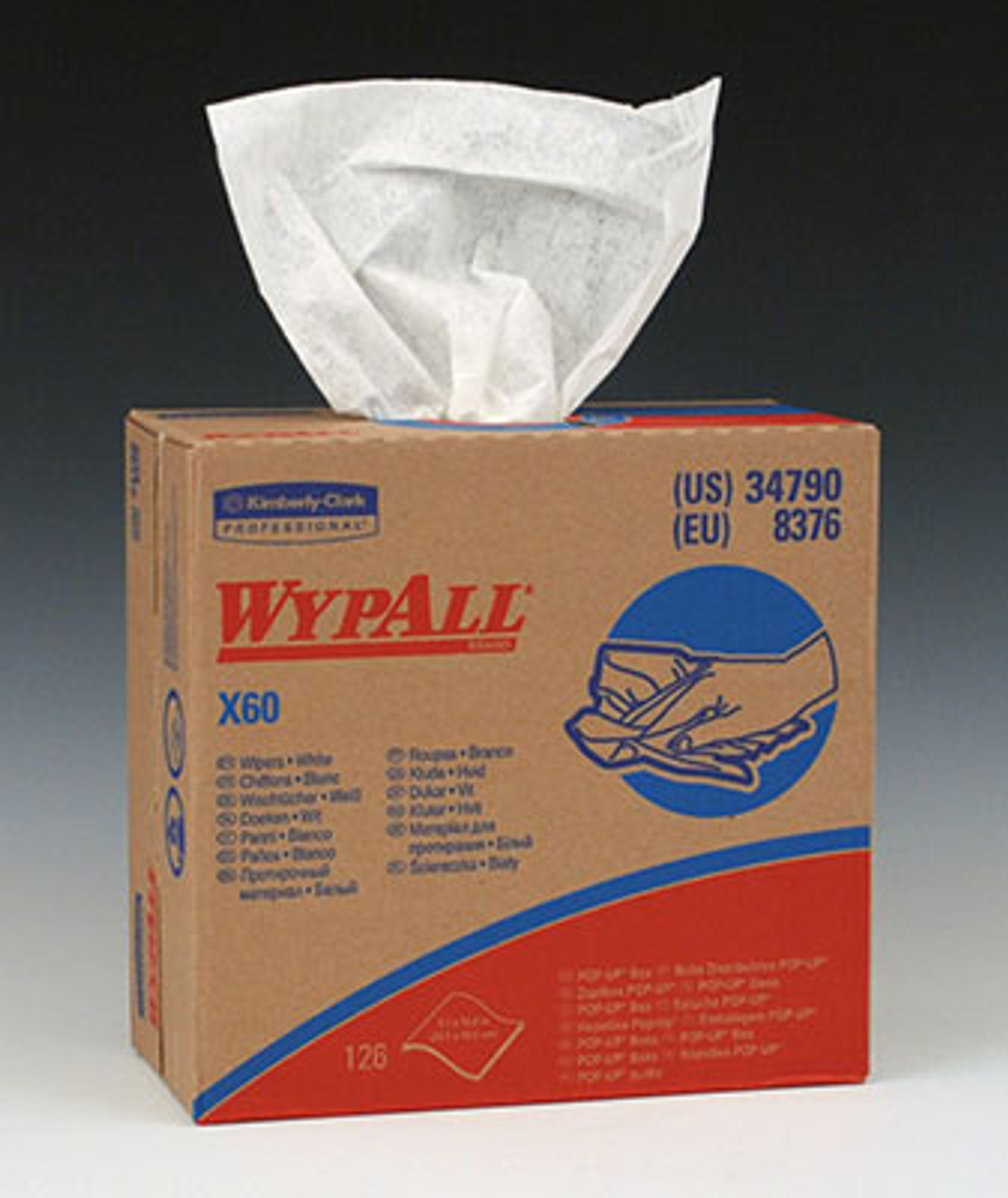Kimberly-Clark WypAll X60 General-Purpose Wipers - (sold by the box/roll)
