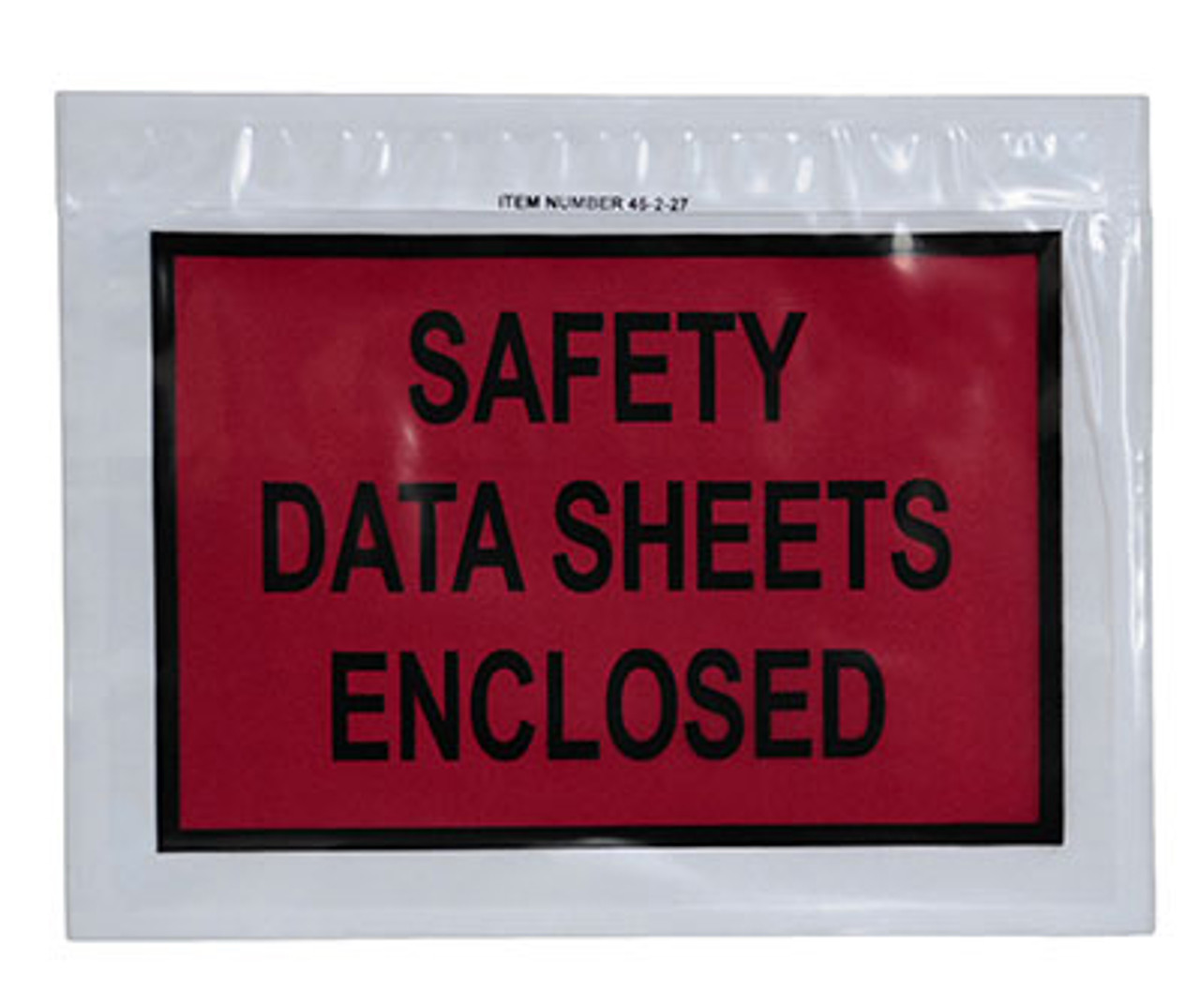 Back-Loading Printed Packing List Envelope - "SDS Enclosed" (Qty) 1000 Items