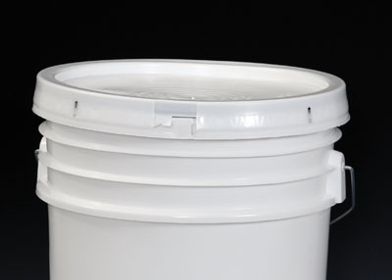 Tamper-Evident High Density Polyethylene Pail Lid with Tear Tab  - White (Qty) 1 Roll