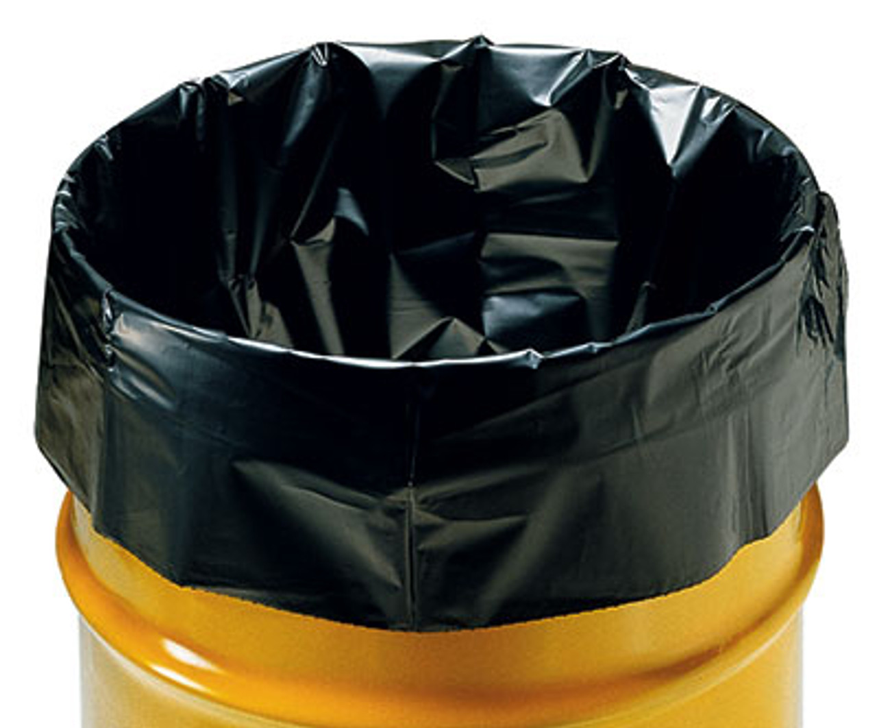 38" x 58" Electrically Conductive Drum Liner - Black Opaque (4 mil) (Qty) 30 Items