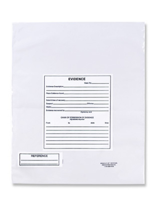 10" x 12" Write-on Evidence Bag (2 mil) (Qty) 1000 Items