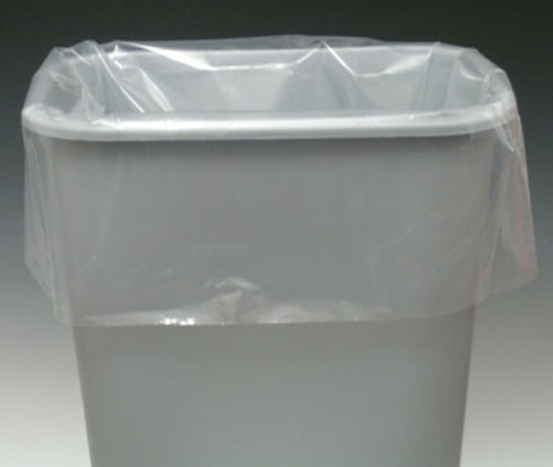 Low Density Gusseted Poly Liner - Perforated on a Roll of Liners - Clear (1.5 mil) Low Density Gusseted Poly Liner - Perforated on a Roll of Liners - Clear (1.5 mil)