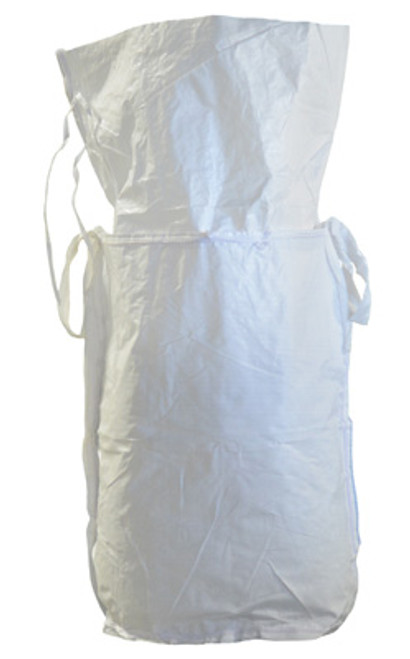 23" x 34" Woven Polypropylene Bulk Bag with Duffle Top and Flat Round Bottom (Qty) 1 Roll