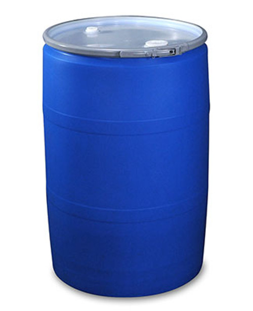 Open Head Plastic Drum - 55 Gallon - Blue (Qty) 125 Items