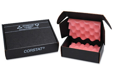 ESD Foam-Lined Protective Box - Black (200-lb. Test / 32-lb. ECT ...